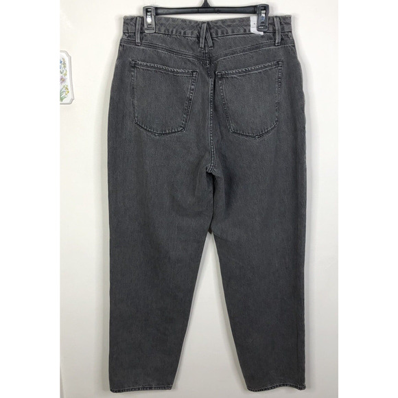 NEW Good American 90's High Waist Baggy Relaxed Black Gray Jeans Women's 8/29 - Picture 6 of 9